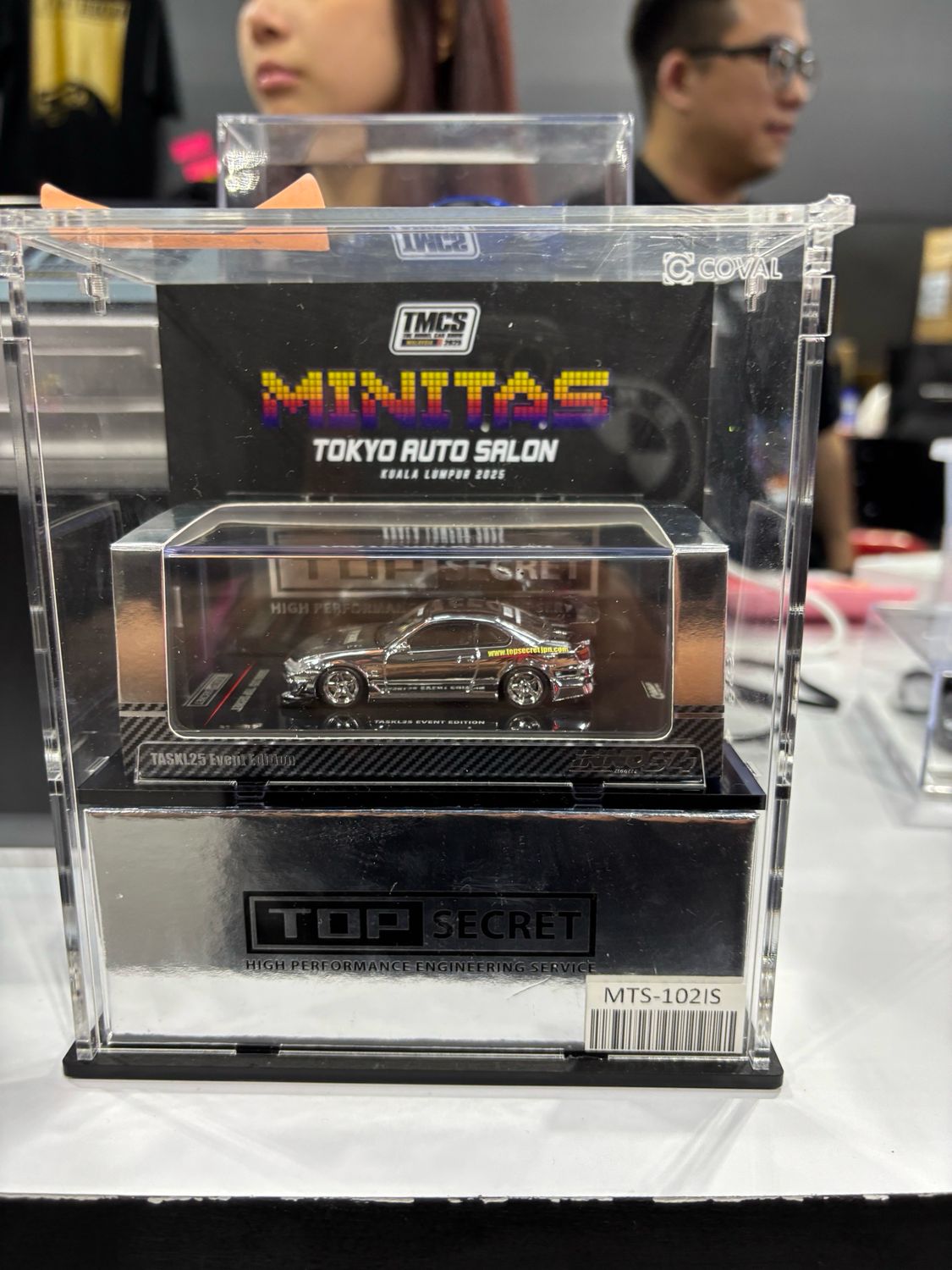 TMCS x TASKL MINITAS Tokyo Auto Salon 2025 Coval Acrylic Display Case | Fits INNO64