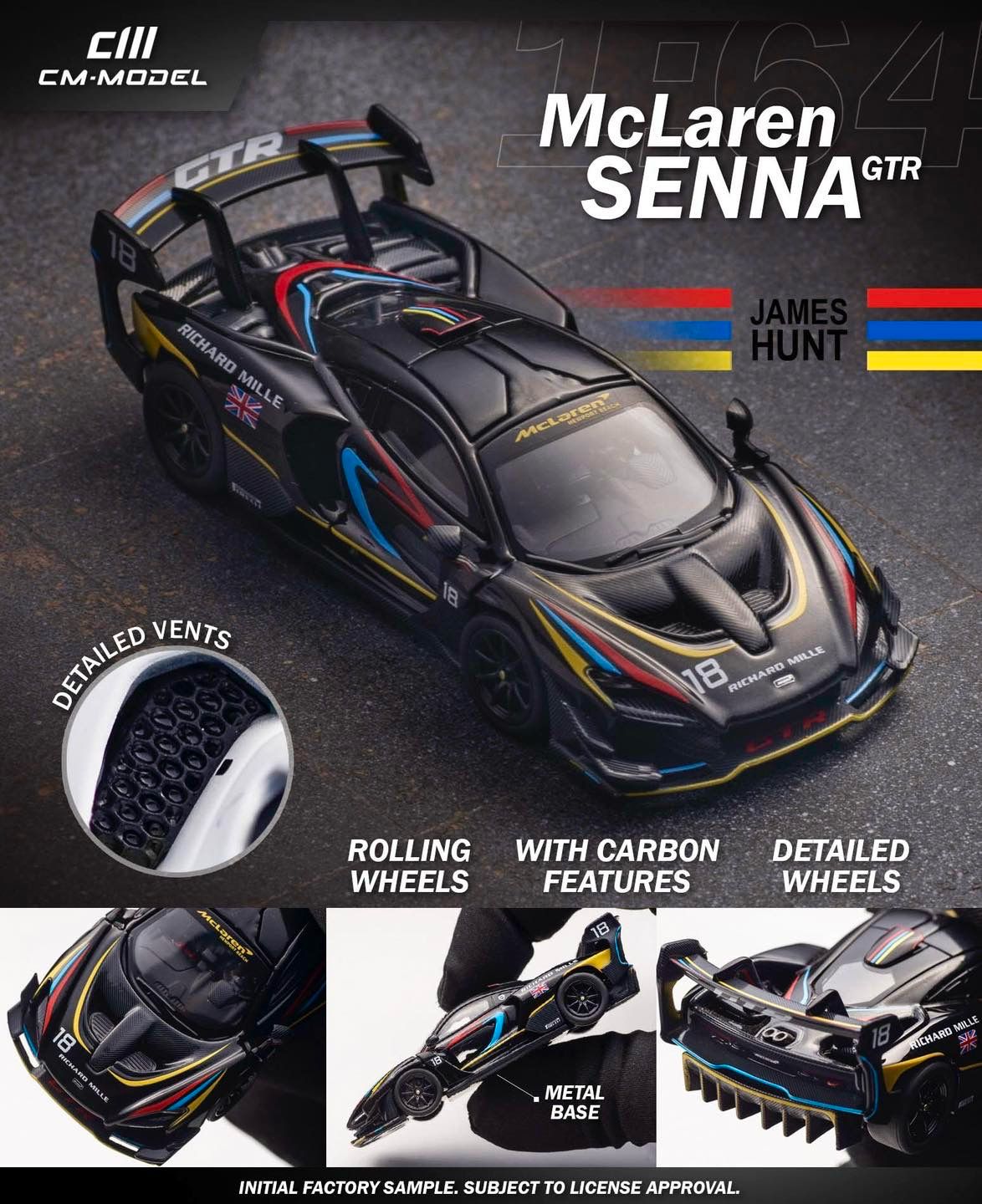 CM Model McLaren Senna GTR James Hunt #18 | 2025 Hobby Expo China