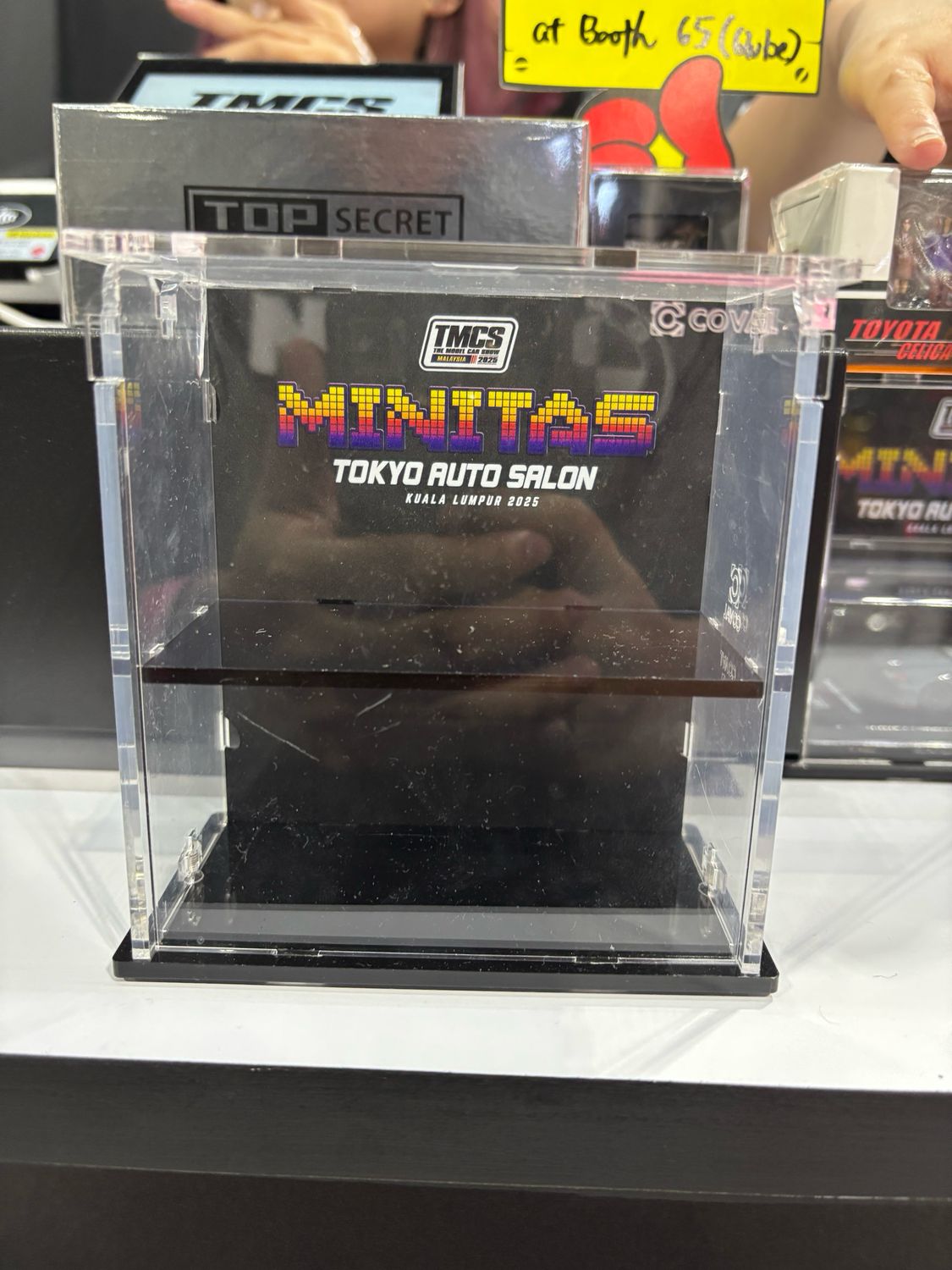 TMCS x TASKL MINITAS Tokyo Auto Salon 2025 Coval Acrylic Display Case | Fits POP RACE