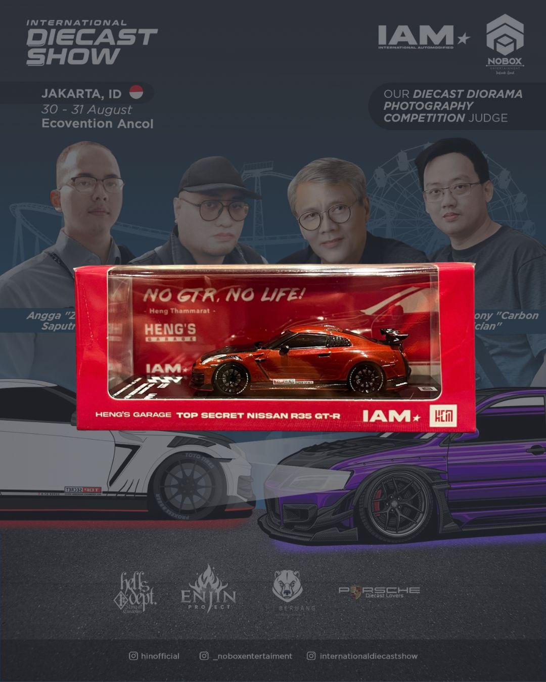 [PREORDER] HCM Model x IAM 2025 Top Secret Nissan R35 GT-R Heng’s Garage Red