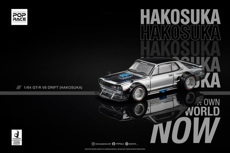 [PREORDER] POP RACE x XCARTOYS Skyline GT-R V8 Drift Hakosuka | S1 Weibo China Exclusive