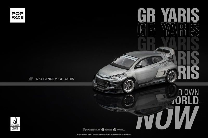 [PREORDER] POP RACE x XCARTOYS Pandem GR Yaris Zamac Raw | S1 Weibo China Exclusive