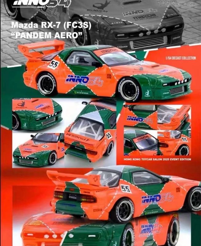 [PREORDER] INNO64 Mazda RX-7 (FC3S) “Pandem Aero” | 2025 HK Toy Car Salon