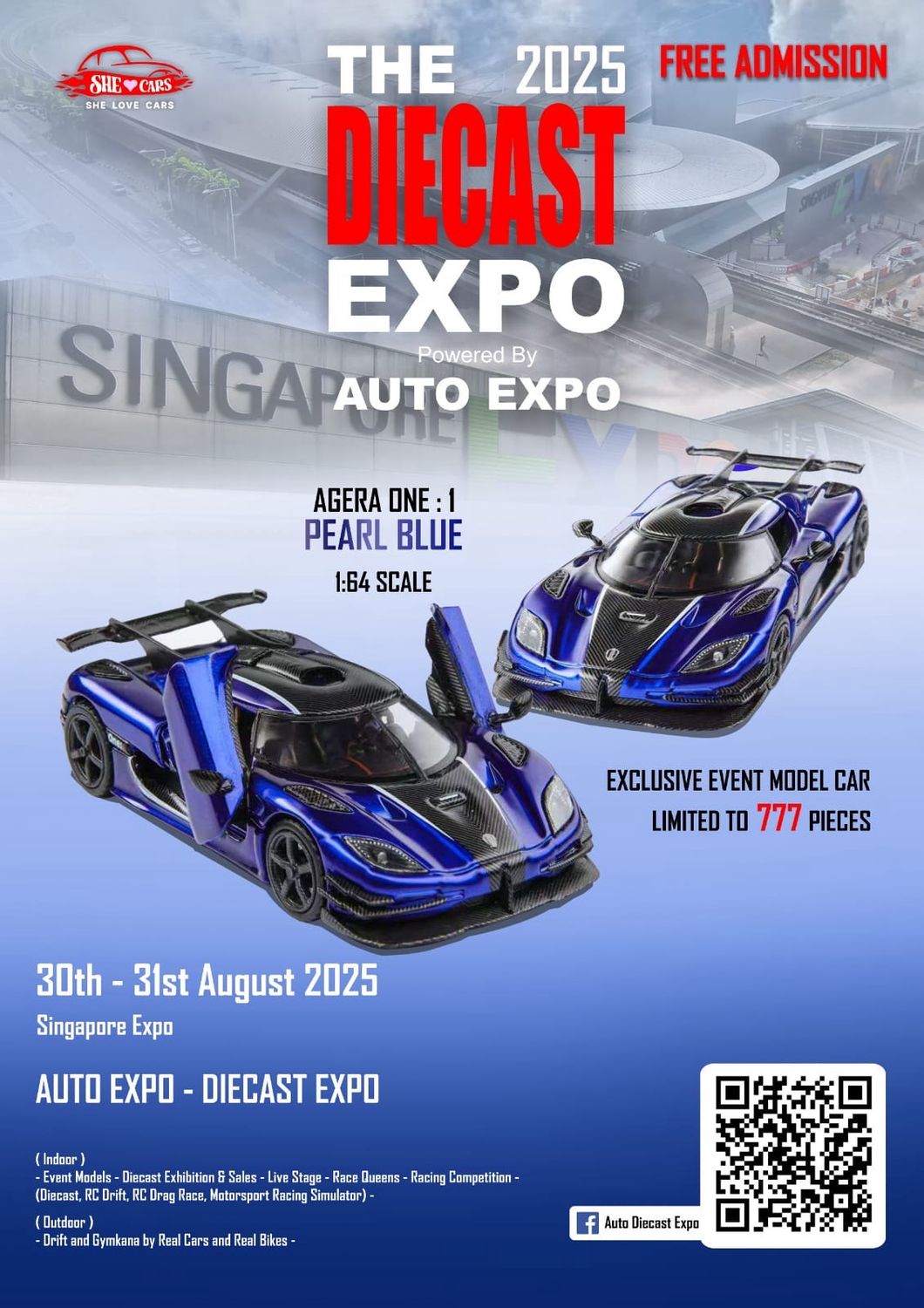 [PREORDER] Demon King Koenigsegg Agera One Pearl Blue | The Diecast Expo 2025