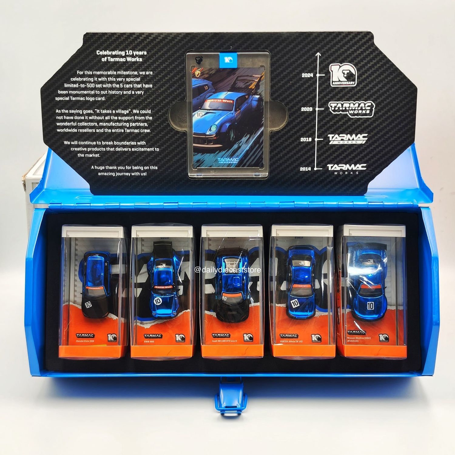 Tarmac Works x OSK Tools 10th Anniversary Bundle Toolbox Set (5 Cars + 1 Collectible Card) | 2025 HK Toy Car Salon