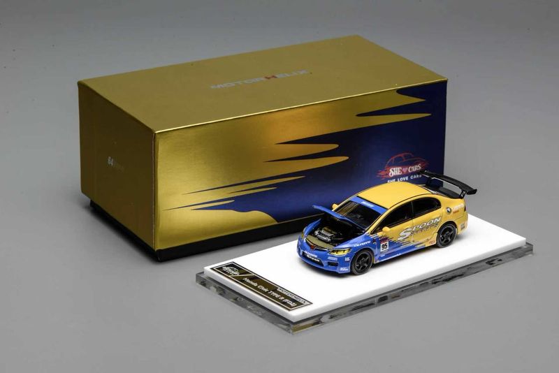 Motorhelix x She Love Cars Honda Civic Type R FD2 Spoon Livery | 2025 The Diecast Expo Motorhelix x She Love Cars Honda Civic Type R FD2 Spoon Livery | 2025 The Diecast Expo
