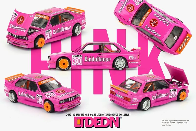 [PREORDER] KAIDOHOUSE LTD EDN KAIDOHAUS BMW M3 Pink (KHMG189)