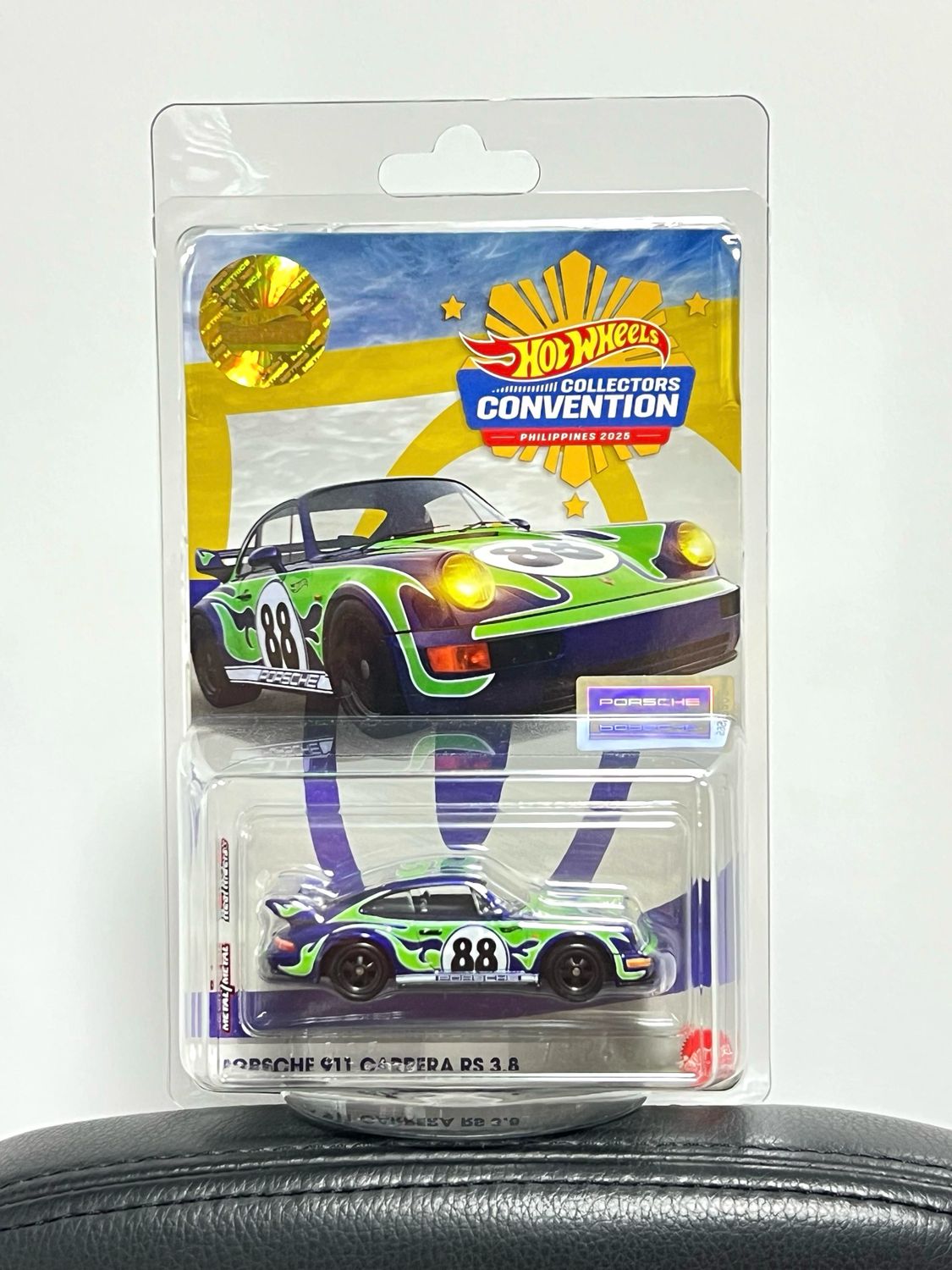 Hot Wheels Porsche 911 Carrera RS 3.8 Dinner Sticker | 2025 Hot Wheels Philippines Convention