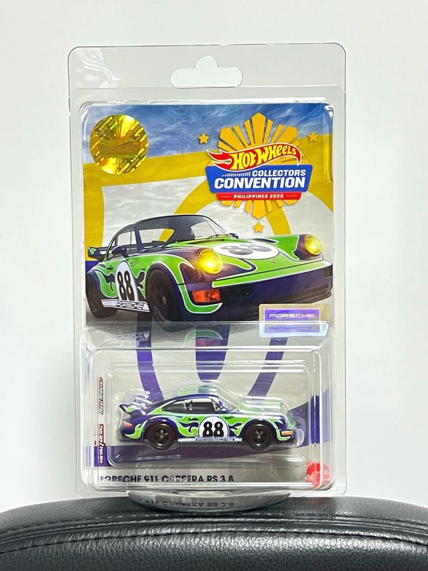 Hot Wheels Porsche 911 Carrera RS 3.8 Dinner Sticker | 2025 Hot Wheels Philippines Convention
