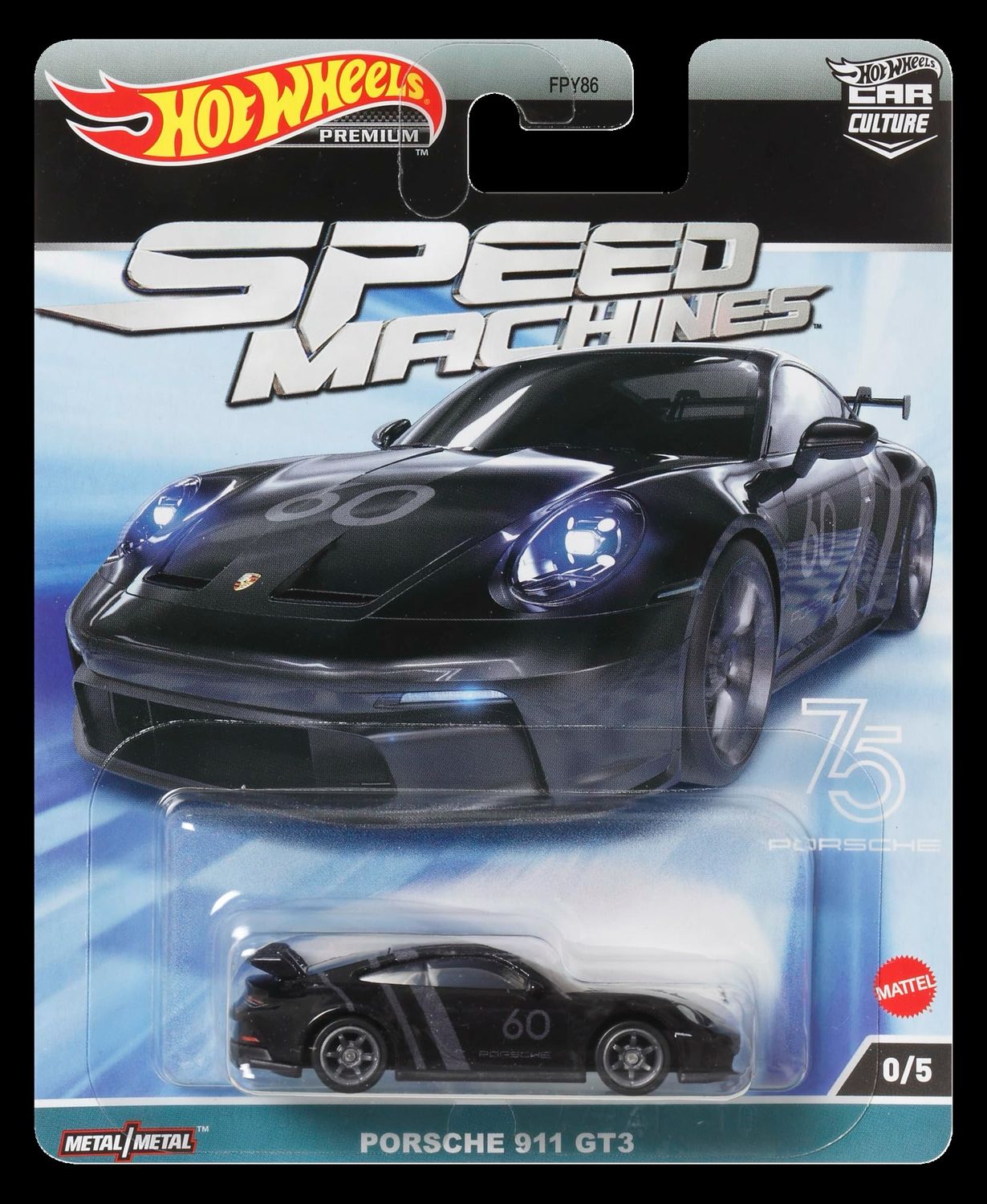 2023 Hot Wheels Premium Car Culture Speed Machines Porsche 911 GT3 Chase