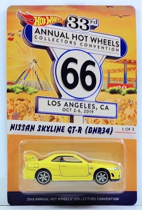 Hot Wheels Nissan Skyline GT-R (BNR34) Yellow | 33rd Annual Collector’s Convention Los Angeles