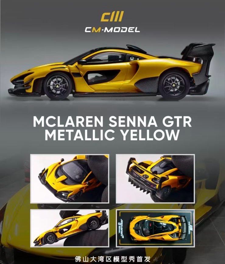 [PREORDER] CM Model McLaren Senna GTR Metallic Yellow | 2025 Auto Passion Alliance (APA)