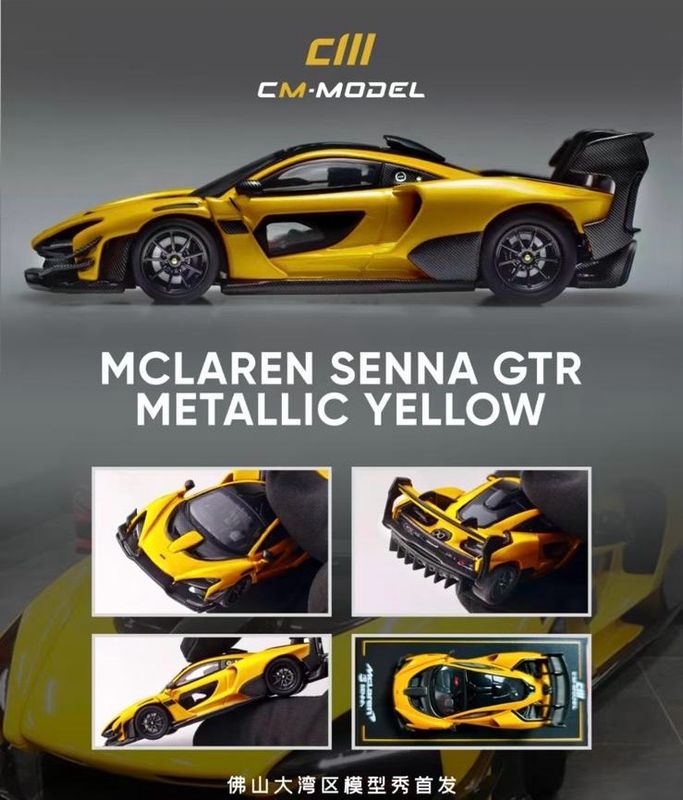 [PREORDER] CM Model McLaren Senna GTR Metallic Yellow | 2025 Auto Passion Alliance (APA)