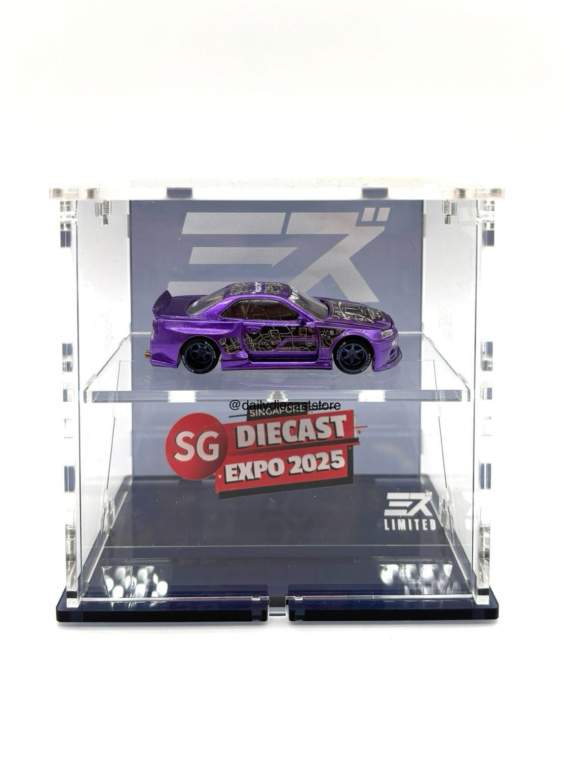 MIZU DIECAST Nissan Skyline GT-R (R34) Purple Kaidohouse Custom | 2025 Singapore Diecast Expo