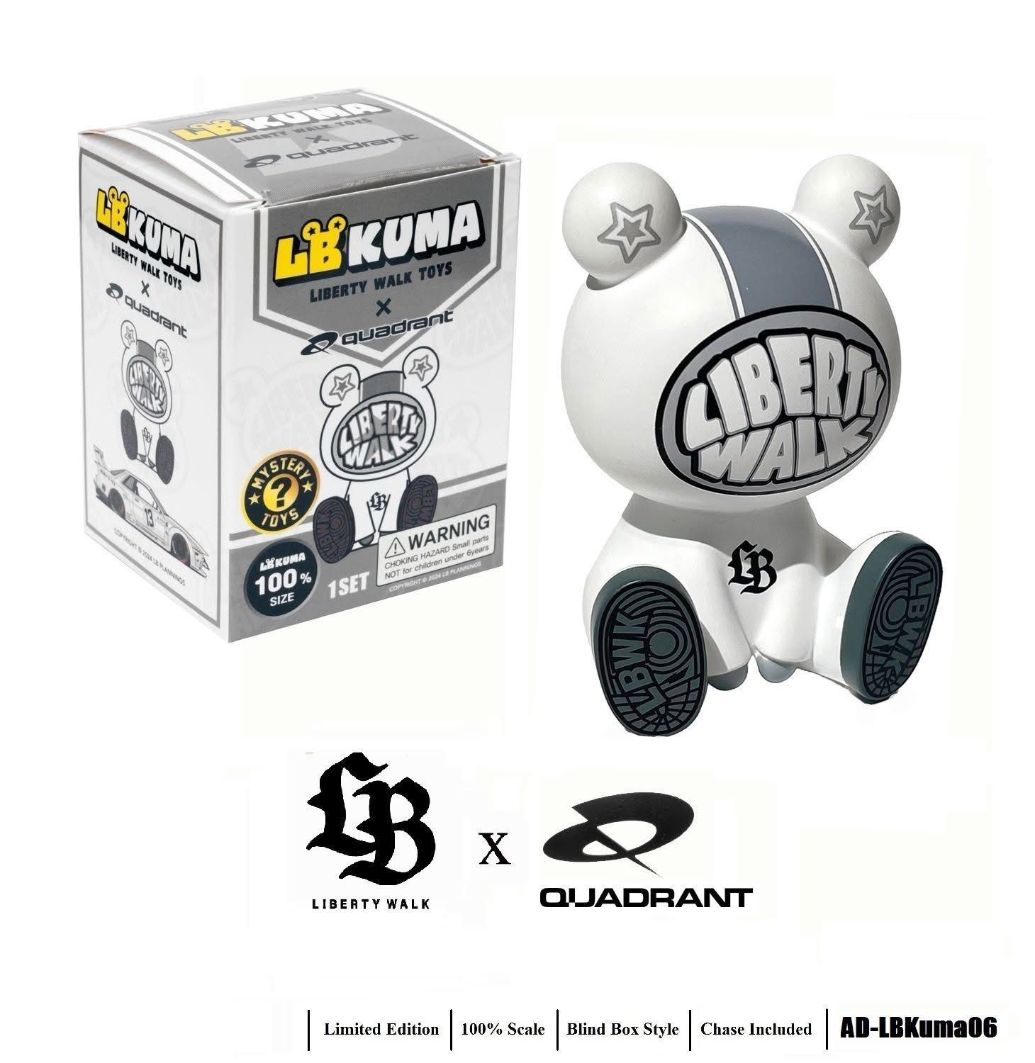 Liberty Walk Toys LB KUMA x Quadrant 100% Mystery Blind Box Figurine