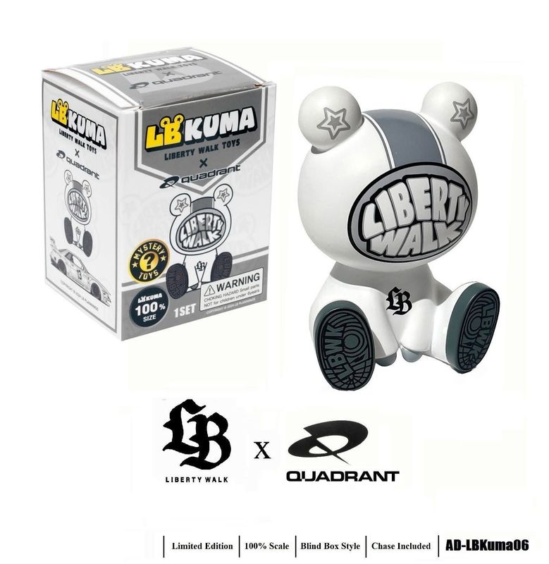 Liberty Walk Toys LB KUMA x Quadrant 100% Mystery Blind Box Figurine