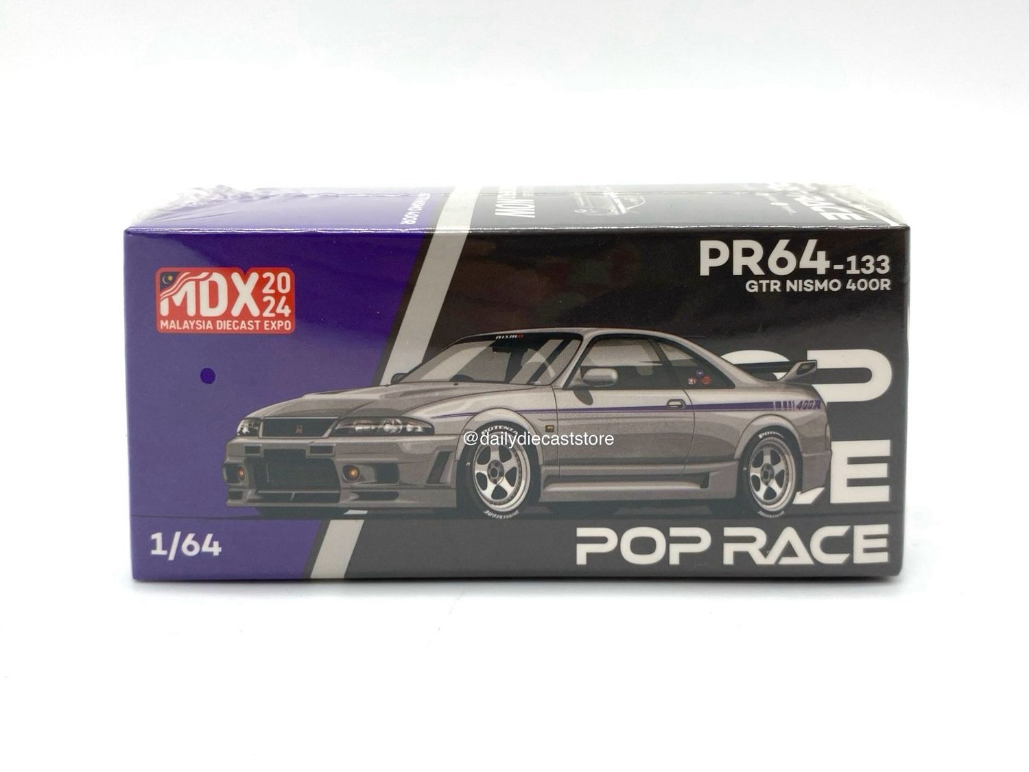POP RACE Nissan GT-R33 Nismo 400R Raw Finish (PR64-133) | 2024 Malaysia Diecast Expo