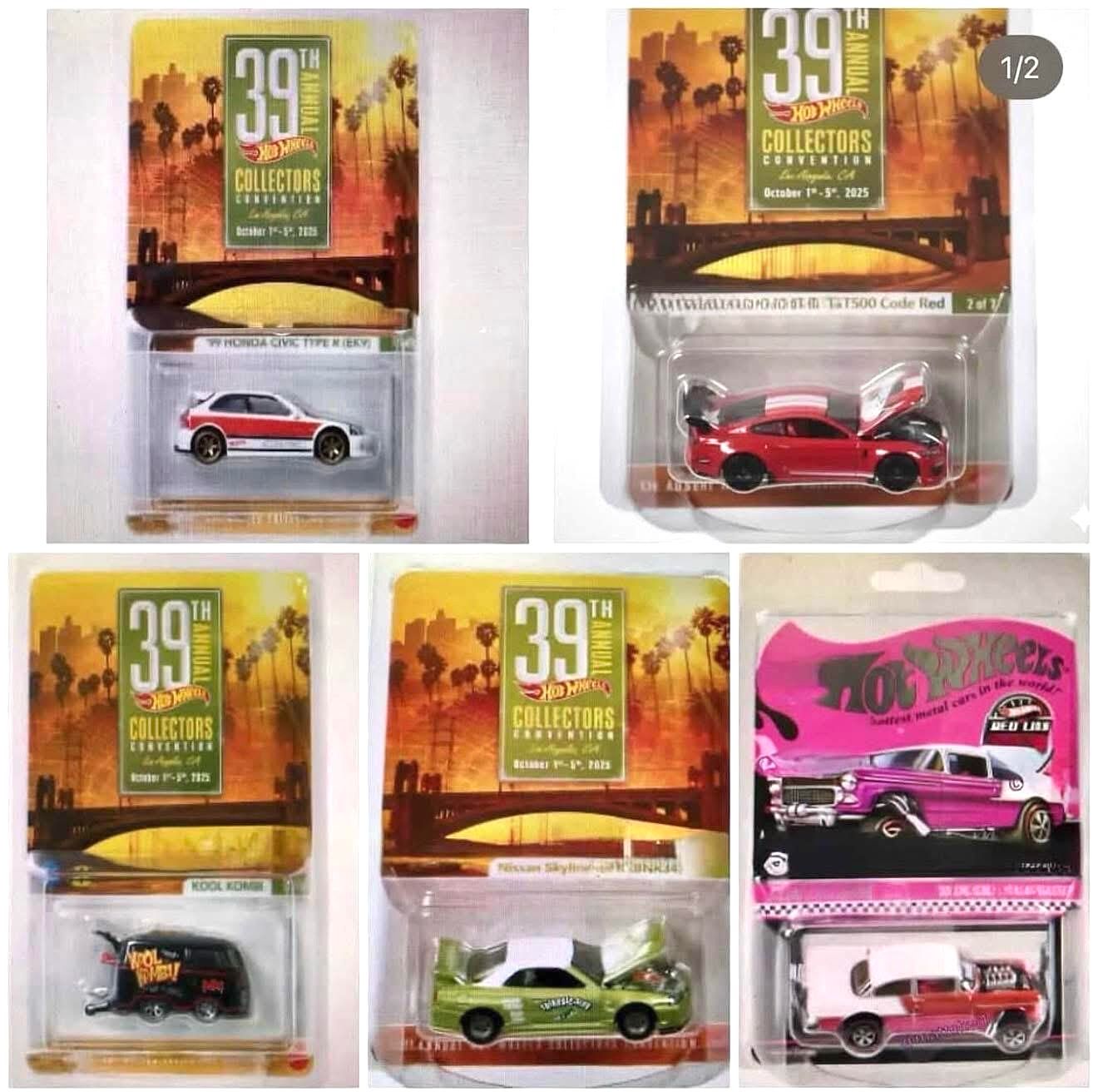 [PREORDER] Hot Wheels 39th Annual Collector’s Convention Full Set of 5 Exclusive Event Cars