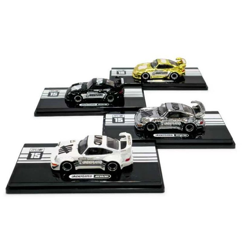 [PREORDER] INNO64 x DPLS x UNDEFEATED Porsche RWB 993 Black/Porsche RWB 964 White/BOTH CHASES Bundle Set | 2025 Tokyo Auto Salon TAS KL
