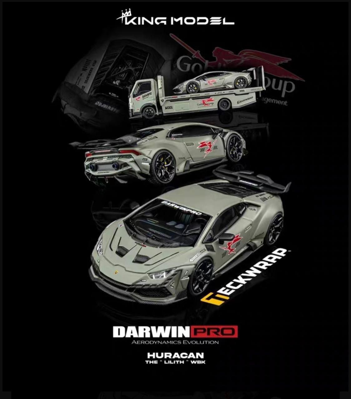 [PREORDER] King Model 1/64 Darwinpro x Teckwrap Lamborghini Huracan “The Lilith” WBK Chase | 2025 Auto Passion Alliance (APA)