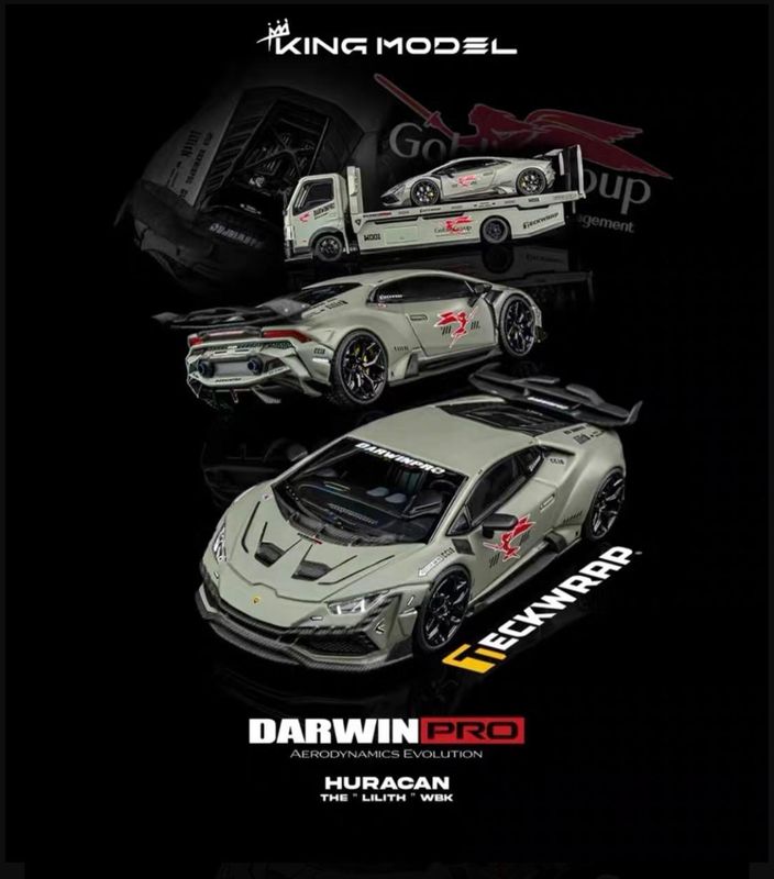 [PREORDER] King Model 1/64 Darwinpro x Teckwrap Lamborghini Huracan “The Lilith” WBK Chase | 2025 Auto Passion Alliance (APA)