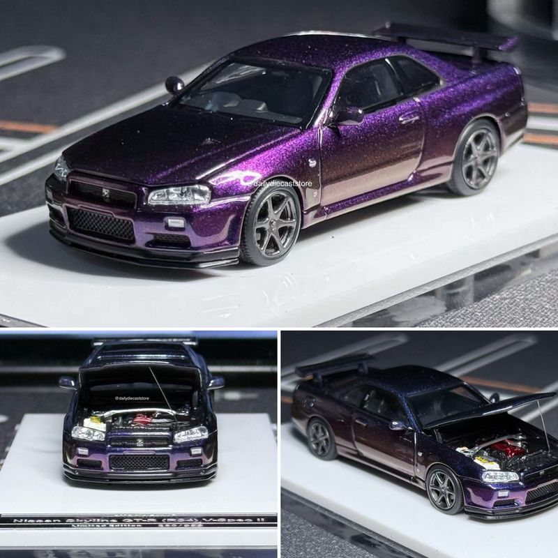 Motorhelix Nissan Skyline GT-R R34 Mystery Pack Chase Purple | 2025 Auto Passion Alliance (APA)