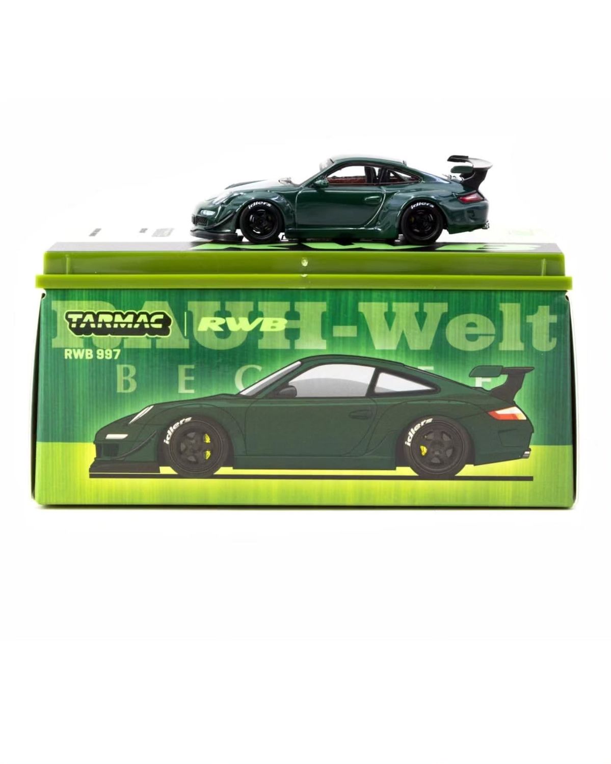 [PREORDER] Tarmac Works x RWB Porsche 997 Tsubasa Green + RWB Tee | 2025 Indonesia Diecast Expo (IDE)