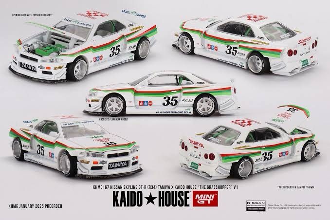 KAIDOHOUSE Nissan Skyline GT-R (R34) “The Grasshopper” (KHMG167)