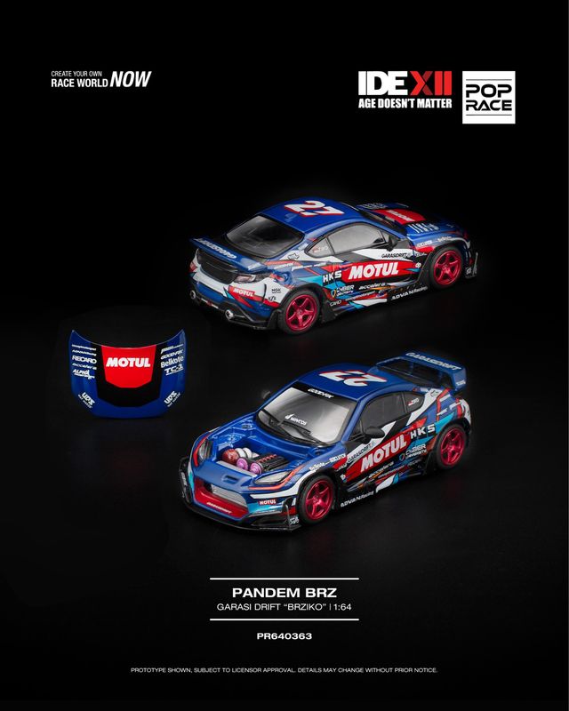 [PREORDER] POP RACE PANDEM BRZ GARASI DRIFT &quot;BRZIKO&quot; (PR64-363) | 2025 Indonesia Diecast Expo (IDE-XII)