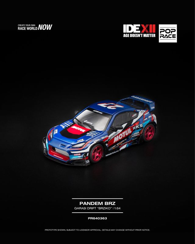 POP RACE PANDEM BRZ GARASI DRIFT "BRZIKO" (PR64-363) | 2025 Indonesia Diecast Expo (IDE-XII)