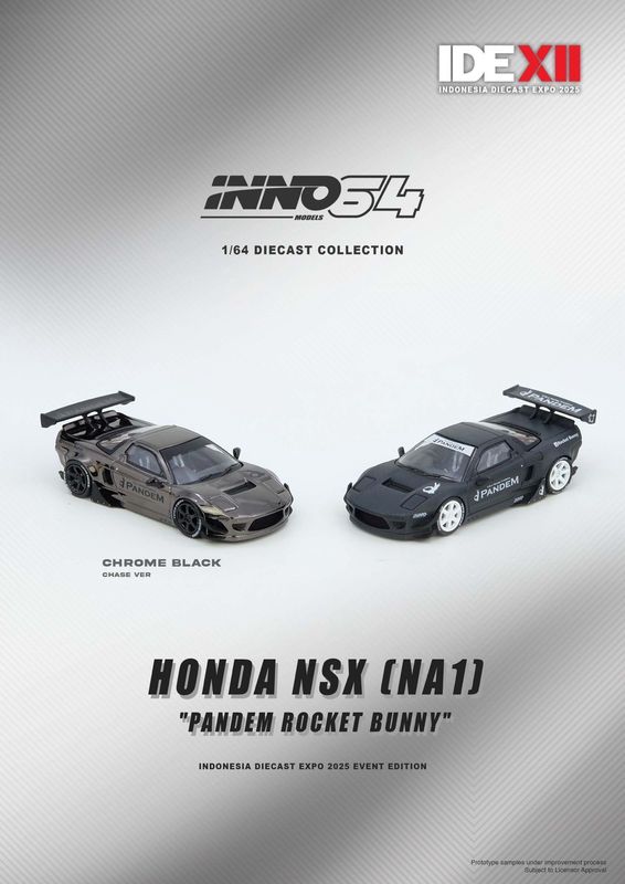 INNO64 Honda NSX (NA1) “Pandem Rocket Bunny” Black Carbon | Chance of Chase | 2025 Indonesia Diecast Expo (IDE-XII)