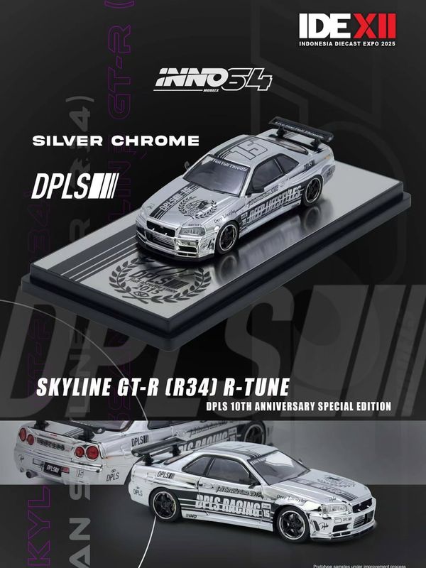 INNO64 Nissan Skyline GT-R (R34) R-Tune DPLS 10th Anniversary Special Edition | 2025 Indonesia Diecast Expo (IDE-XII)