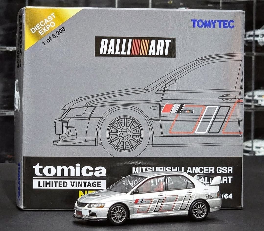 TOMICA TOMYTEC TLVN MITSUBISHI LANCER GSR EVOLUTION IX MR RALLIART