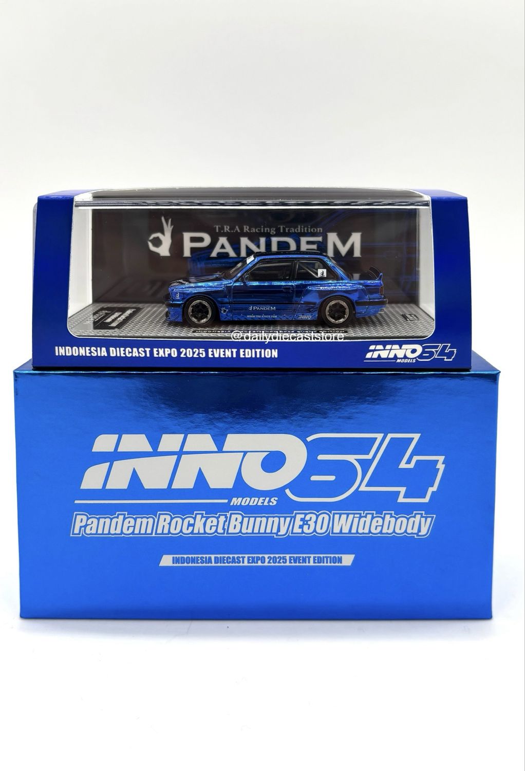 INNO64 BMW E30 Widebody “Pandem Rocket Bunny" Blue | Unsealed | 2025 Indonesia Diecast Expo (IDE-XII) INNO64 BMW E30 Widebody “Pandem Rocket Bunny" Blue | Unsealed | 2025 Indonesia Diecast Expo (IDE-XII)