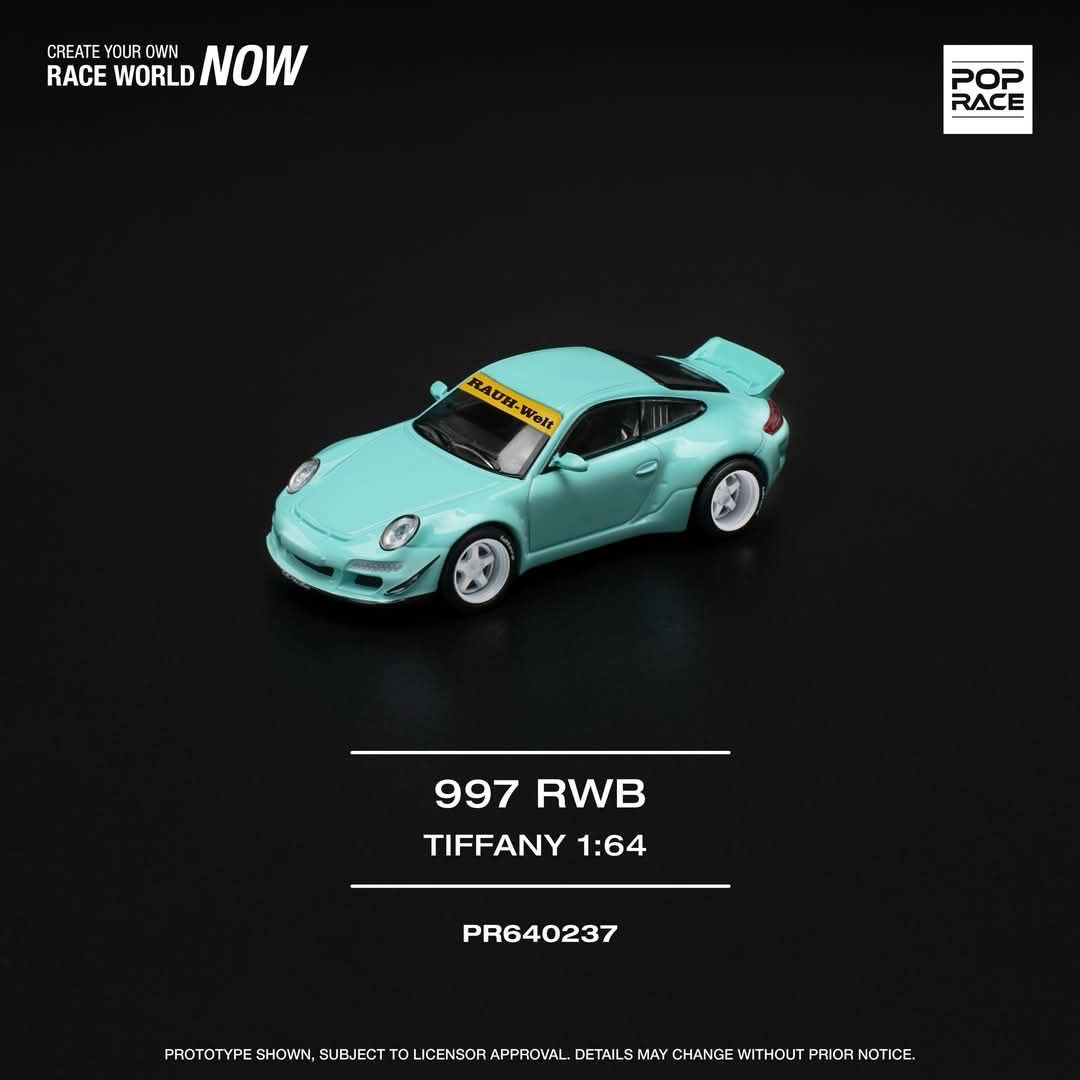 POP RACE Porsche 997 RWB Tiffany (PR64-237) POP RACE Porsche 997 RWB Tiffany (PR64-237)