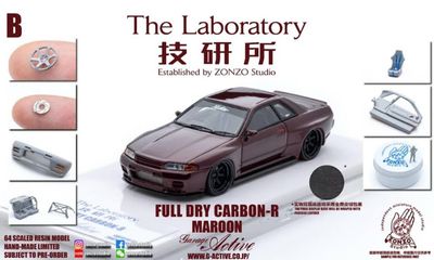 Zonzo The Laboratory 1/64 Resin Garage Active Nissan Skyline GTR32