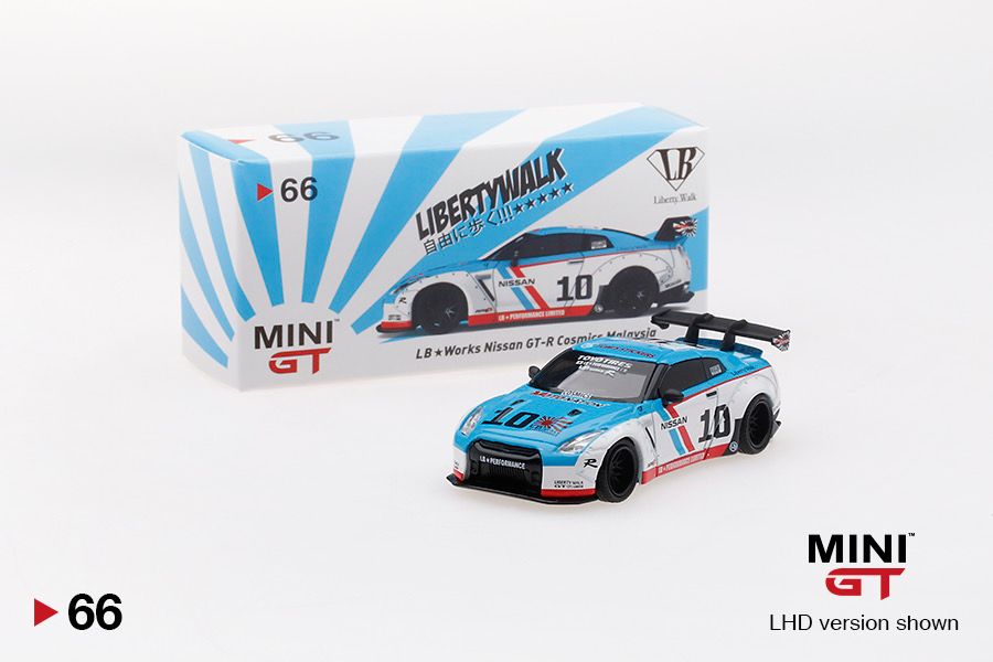 #66 MINI GT LB Works Nissan GT-R Cosmic Malaysia Box Edition