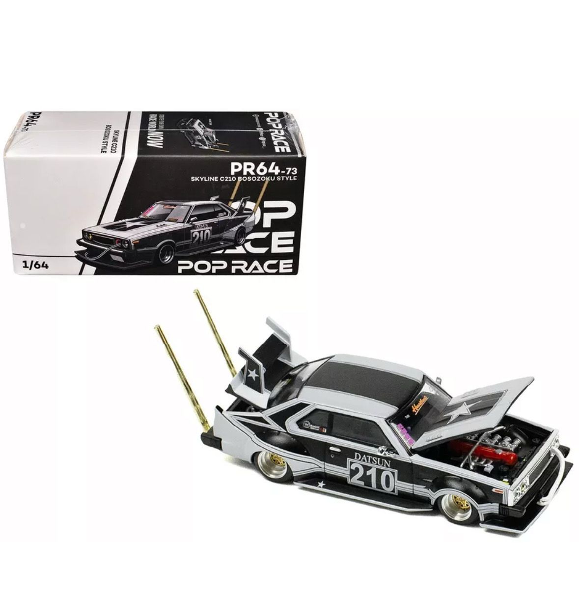 POP RACE Nissan Skyline C210 Bosozoku Style (PR64-073)