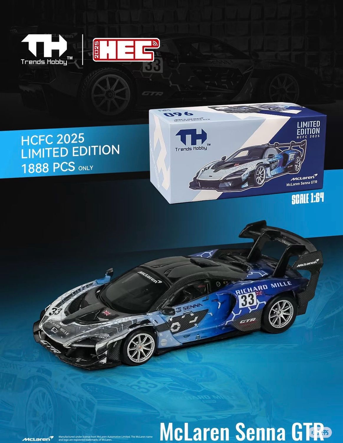 [PREORDER] Trends Hobby McLaren Senna GTR | 2025 Hobby Expo China (HEC)