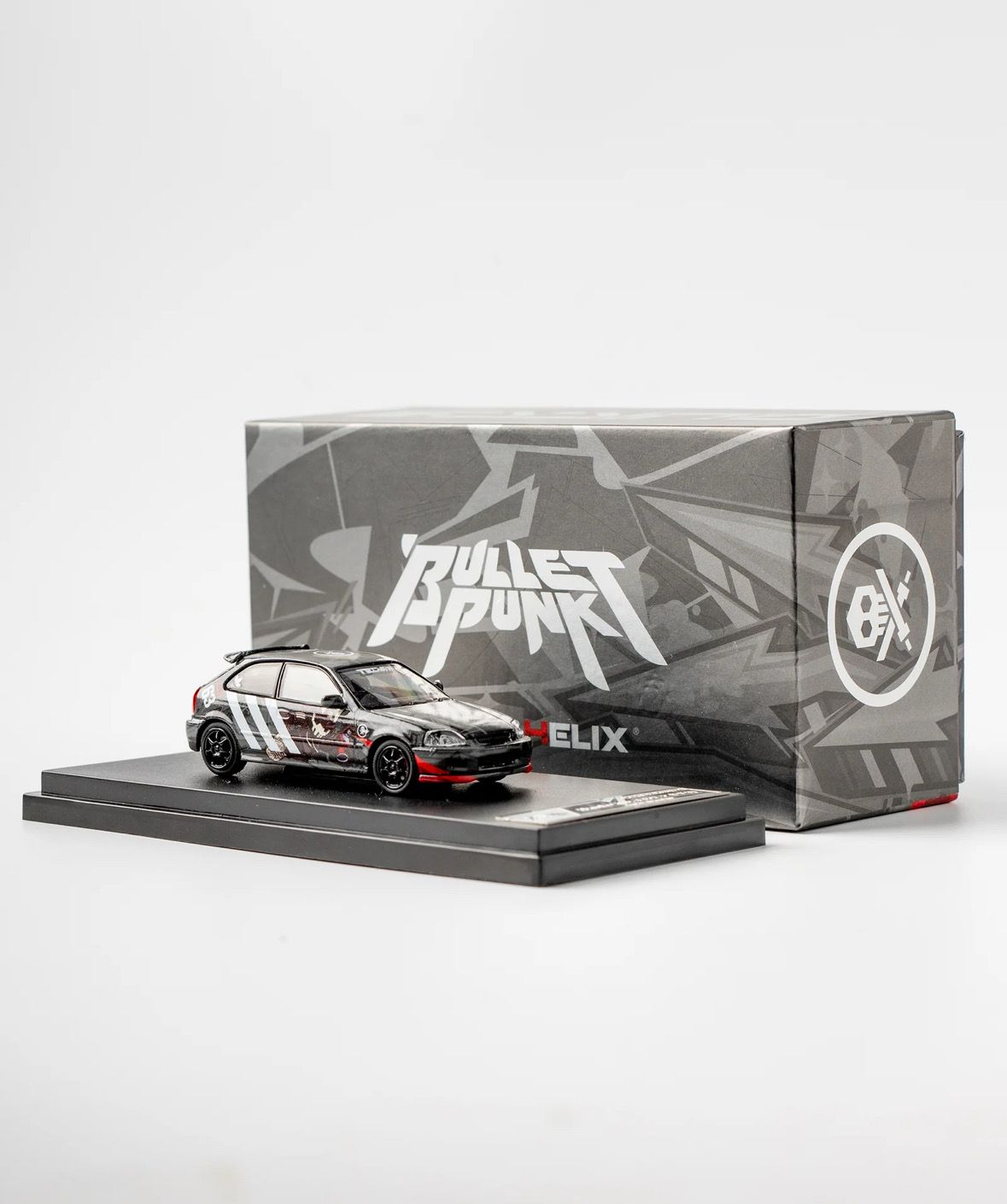 [PREORDER] MOTORHELIX TEQ63 Honda Civic Type-R OG Black | 2025 Philippines Diecast Expo (PDX)