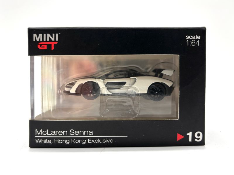 #19 MINI GT McLaren Senna White | Hong Kong Exclusive