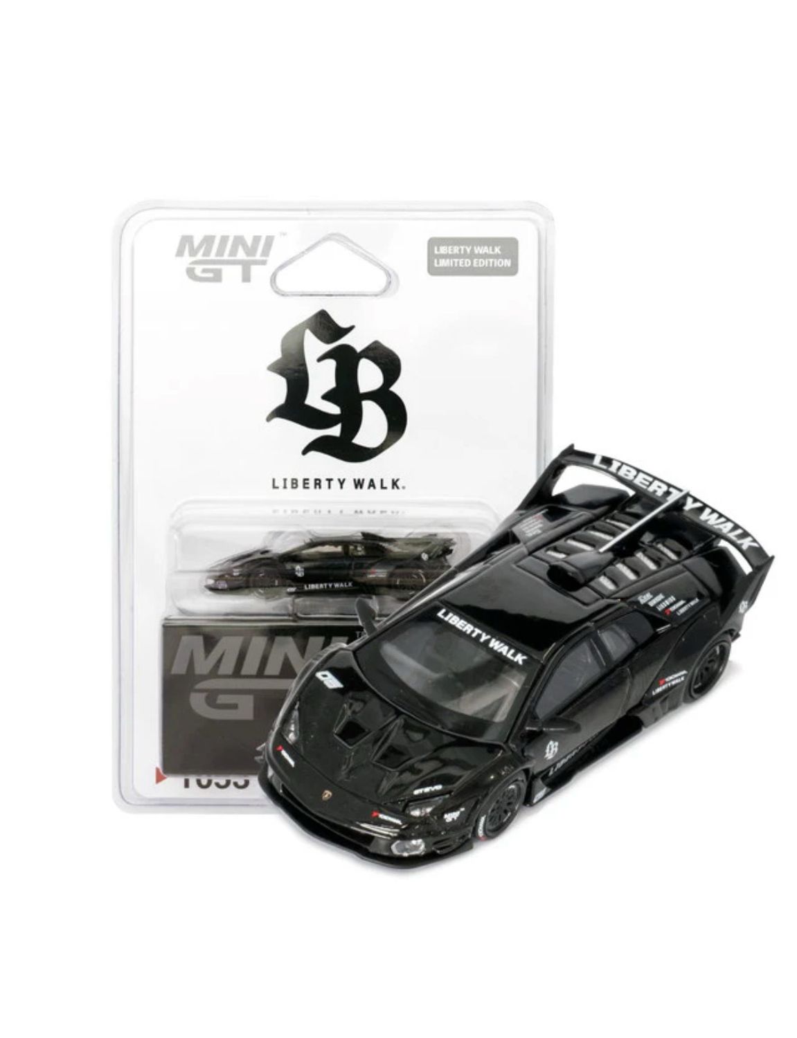 [PREORDER] #1053 MINI GT Lamborghini LB-Silhouette Works Murcielago GT Evo Black Blister | Liberty Walk Store Exclusive