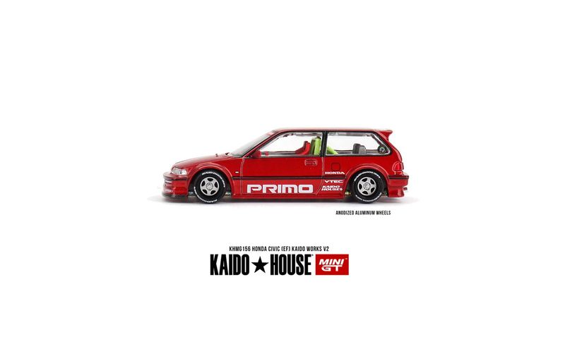 KAIDOHOUSE Honda Civic (EF) Kaido Works V2 Red (KHMG156)