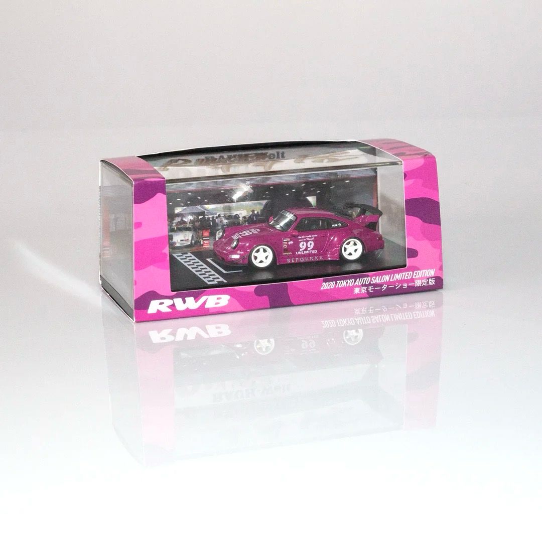 [PREORDER] RWB 964 IDLERS #99 BEPOHNKA PINK 1/64 | 2020 Tokyo Auto Salon Limited Edition