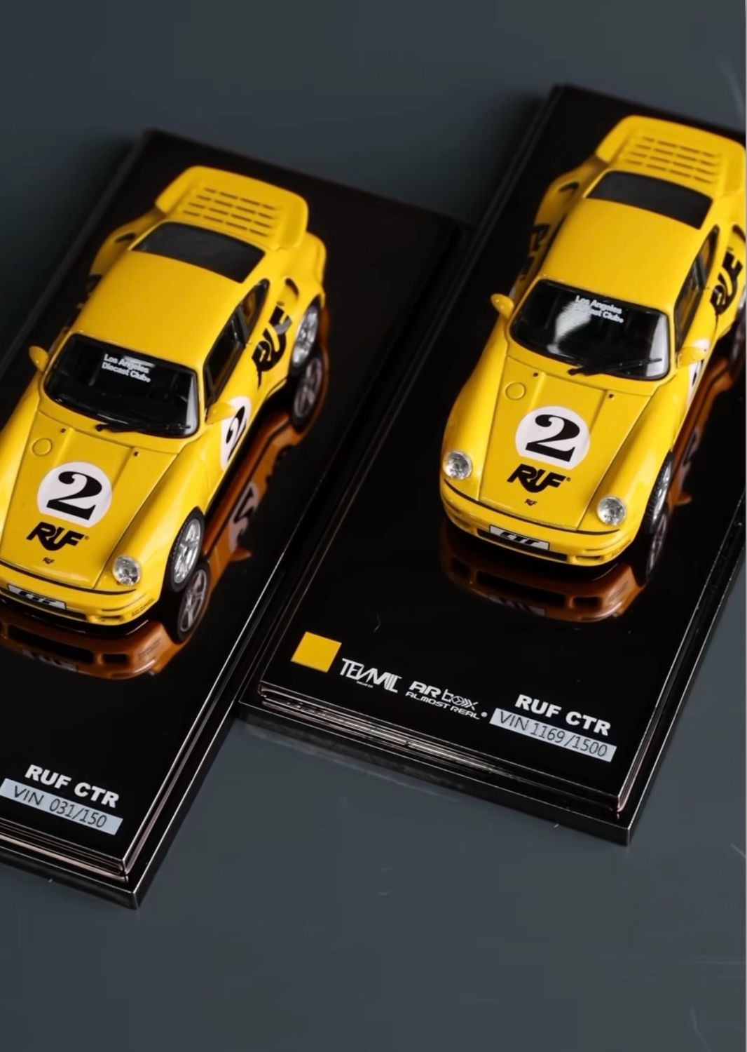 TENMIL x ALMOST REAL Porsche RUF CTR Yellow (Chance of Chase) | 2025 Los Angeles Diecast Club