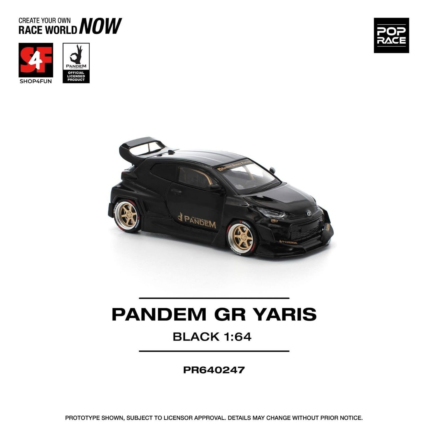 POP RACE Pandem GR Yaris Deep Black (PR64-247) | 2025 Manila International Auto Show