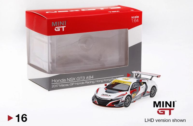 #16 MINI GT Honda NSX GT3 #84 Hong Kong Exclusive