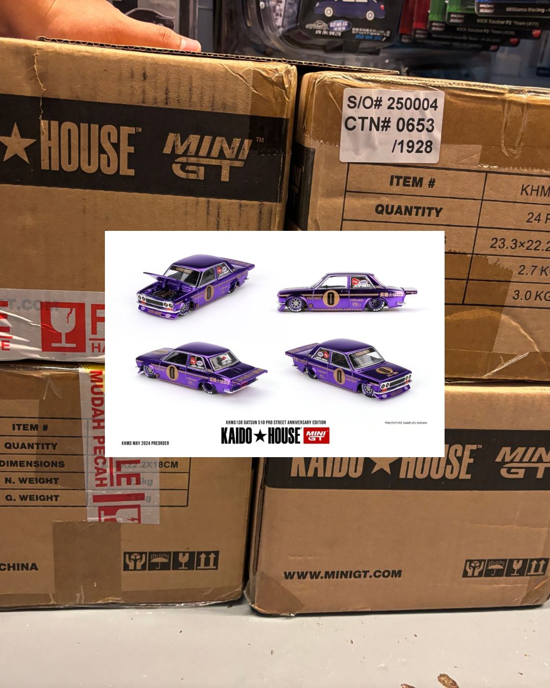 <LUCKY PULL> KHMG138 KAIDOHOUSE PURPLE DATSUN 510 <LUCKY PULL> KHMG138 KAIDOHOUSE PURPLE DATSUN 510