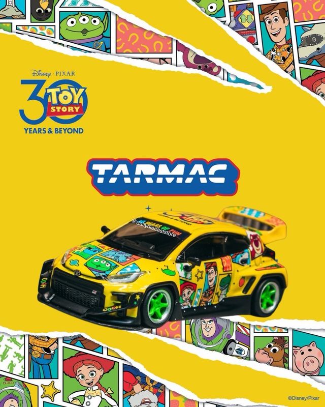 [PREORDER] Tarmac Works Pandem Toyota GR Yaris Toy Story 30th Anniversary | 2025 Hong Kong Tokyo Auto Salon