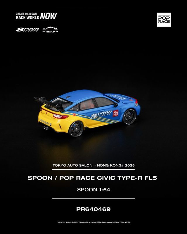 POP RACE Spoon Civic Type-R FL5 (PR64-469) | 2025 Tokyo Auto Salon Hong Kong
